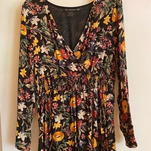 Zara floral dress